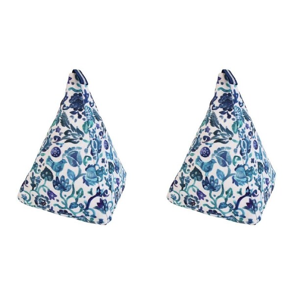 2x Exotic 1 Cotton Sand 25cm Doorstop Home/Office Room Weighted Door Stopper