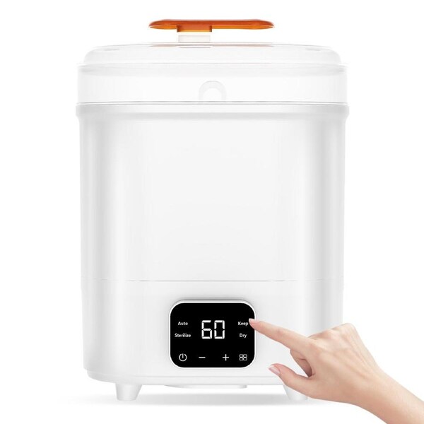 ADVWIN 4-in-1 Baby Bottle Sterilizer, Electric Steam Bottle Sterilizer and Dryer, Universal Fit for All Baby Items,Breast Pump Accessories