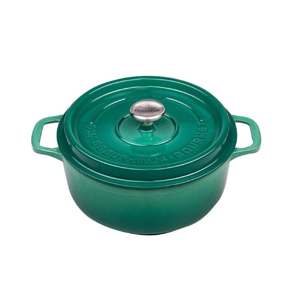 Chasseur Gourmet Round French Oven - Jade - 24cm/4L