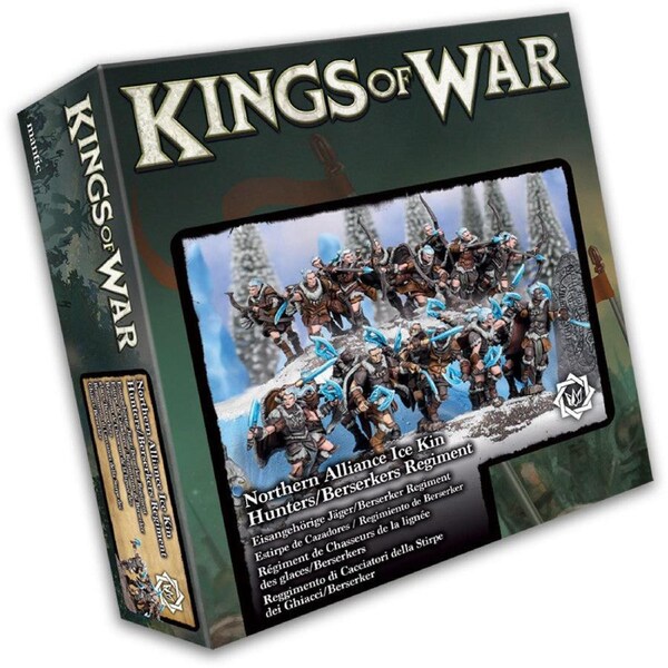 Kings of War Northern Alliance Icekin Hunter/ Berserker Regiment