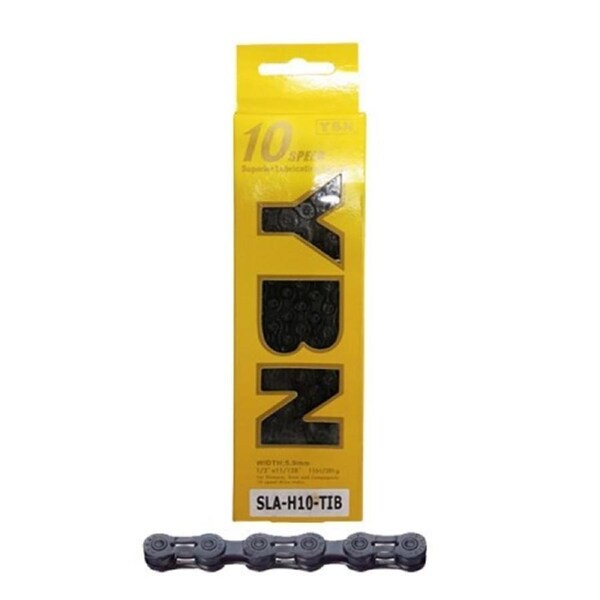 YABAN CHAIN - 10 SPEED - 1/2 X 11/128 X 116L - 5.9MM - SLA H10 BLACK