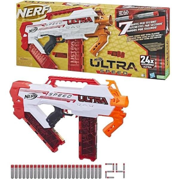 Nerf Ultra Speed Fully Motorized Fastest Firing Nerf Ultra Blaster 24 Darts Play