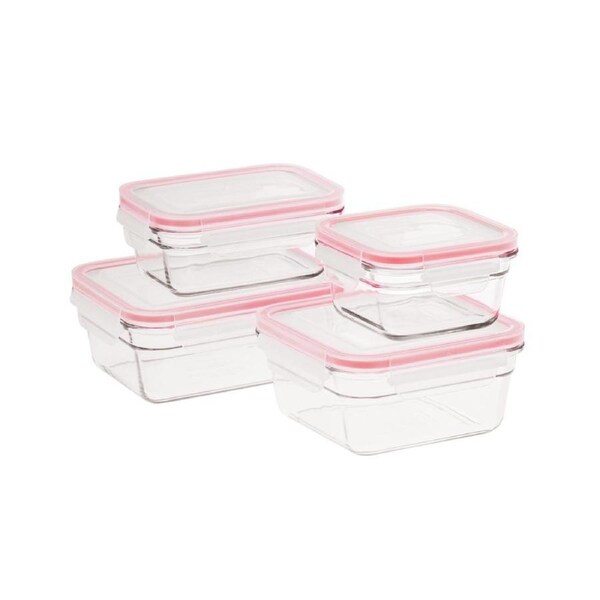 Glasslock 4 Piece Oven Safe Glass Container Set