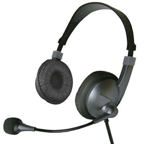 Sansai USB Stereo Headset In-Line Control for Call Mute Volume 1.8m Cord