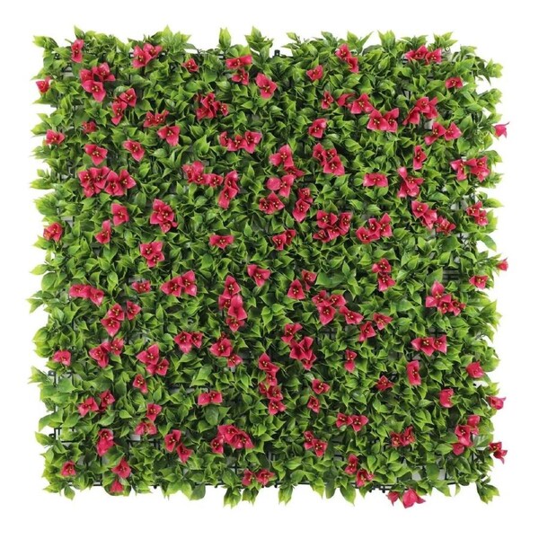 Luxury Flowering Pink Vertical Garden / Green Wall UV Resistant 1m X 1m