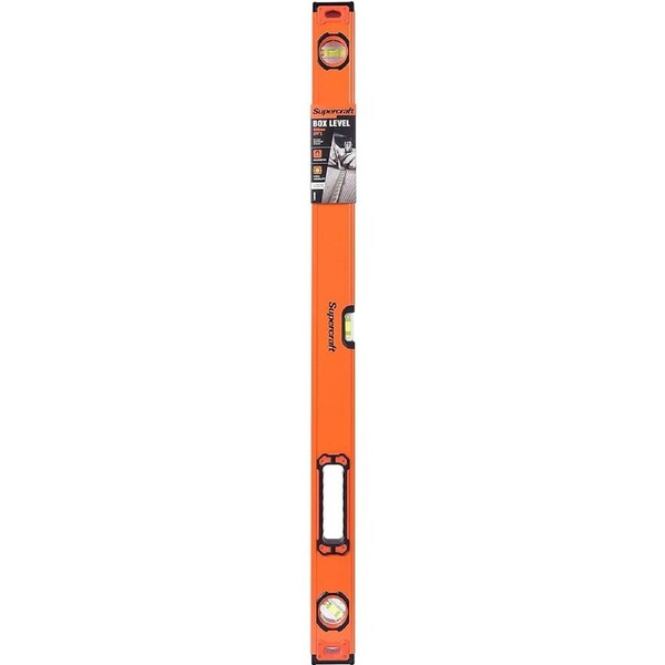 Supercraft Magnetic High Visability Box/Spirit Level Anodised Aluminium 900mm