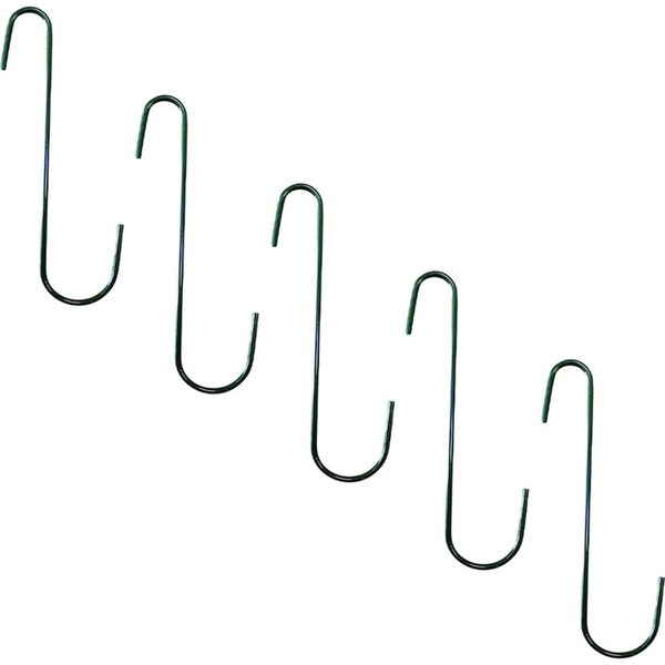 10x Northcote Pottery 7.5cm Hanging Plant Basket S Hook Powdercoated Steel Green