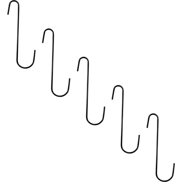 10x Northcote Pottery 10cm Hanging Plant Basket S Hook Powdercoated Steel Black