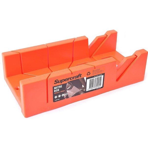 Supercraft Plastic 3 Way 45 And 90 Degree Precise Cut Mitre Box 300x100mm