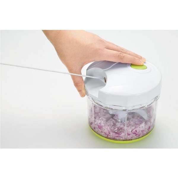 Manual Food Chopper Pull Cord Pulling Vegetable Slicer Hand Blender 900ML