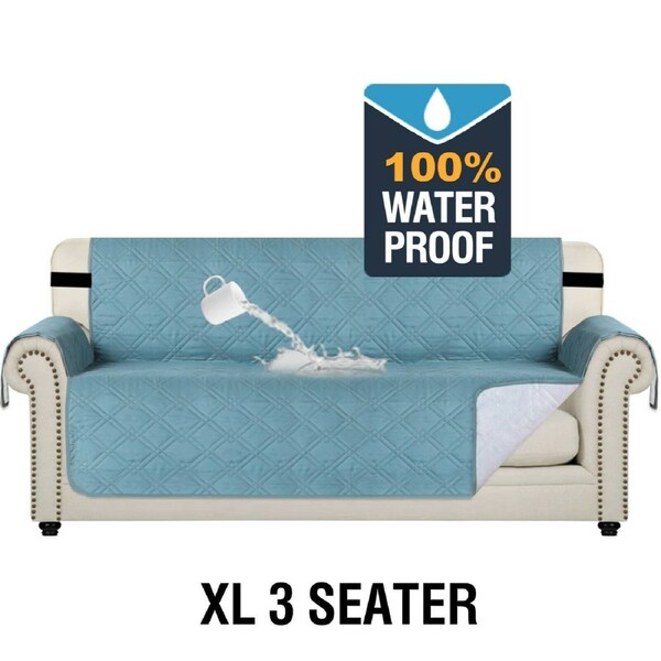 100% Waterproof Sofa Protector Cover Couch Covers for Dogs / Pets Sofa Covers Blue / Recliner