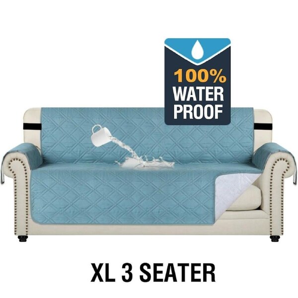 100% Waterproof Sofa Protector Cover Couch Covers for Dogs / Pets Sofa Covers Blue / XL Recliner
