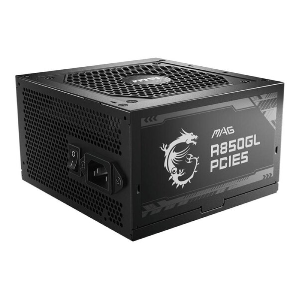 MSI MAG A850GL PCIE5 850W 80 Gold ATX Power Supply Unit