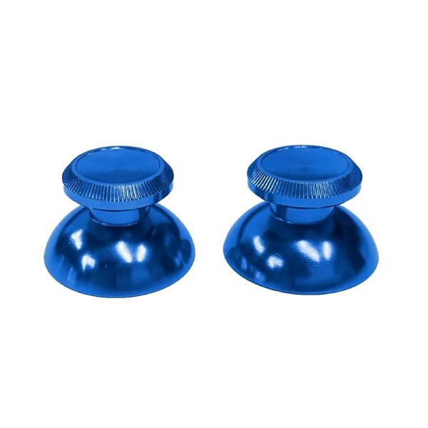 Pair of PS5 3D Rocker Metal Aluminum Caps Dual Sense Controller Blue