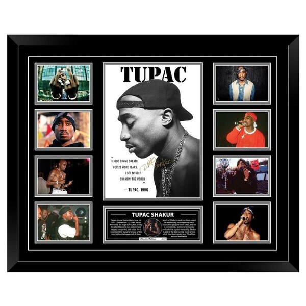 TUPAC SHAKUR 2PAC ALL EYEZ ON ME Signed Limited Photo Memorabilia Frame