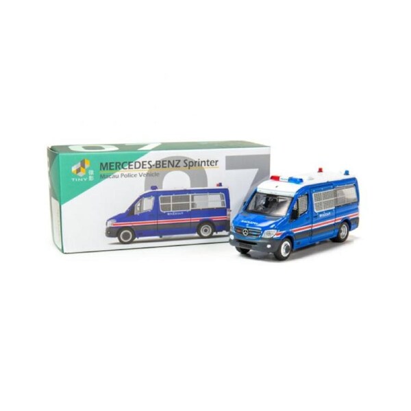 Tiny City Die-cast Model Car - Mercedes-Benz Sprinter Macau Policia MC7