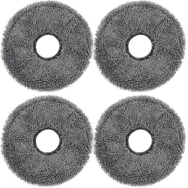 Mop Pads for Dreame L & X Series Robot Vacuum Cleaners, Pkt 4