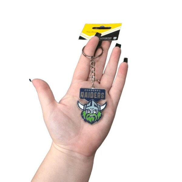 NRL Logo Metal Key Ring - Canberra Raiders - Keyring - NEW LOGO - TROFE