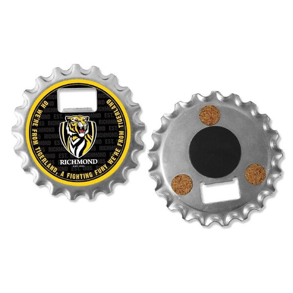 AFL Bottle Opener, Magnet & Coaster - Richmond Tigers - Aussie Rules