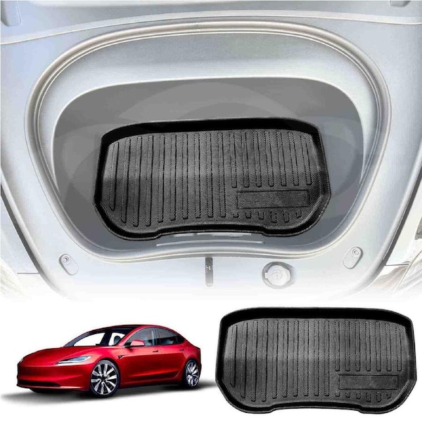 Tesla Model 3 Highland 2023-Onwards Heavy Duty Front Cargo Trunk Mat Cover Liner Luggage Tray