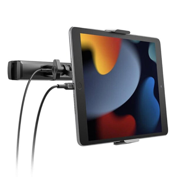 Cygnett CarGo III Pro Adjustable Car Tablet Mount with Multiple USB Ports - Black