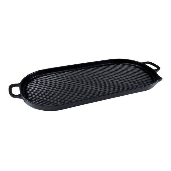 Chasseur Oval Stove Top Grill 52 x 23cm - Black
