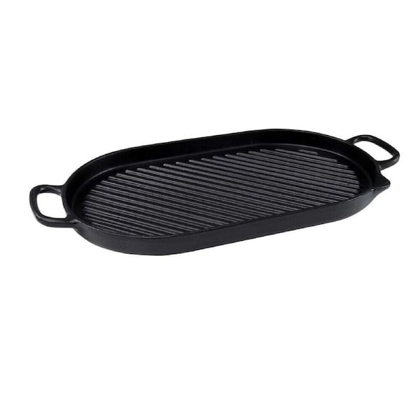 Chasseur Oval Stove Top Grill 42 x 20cm - Black