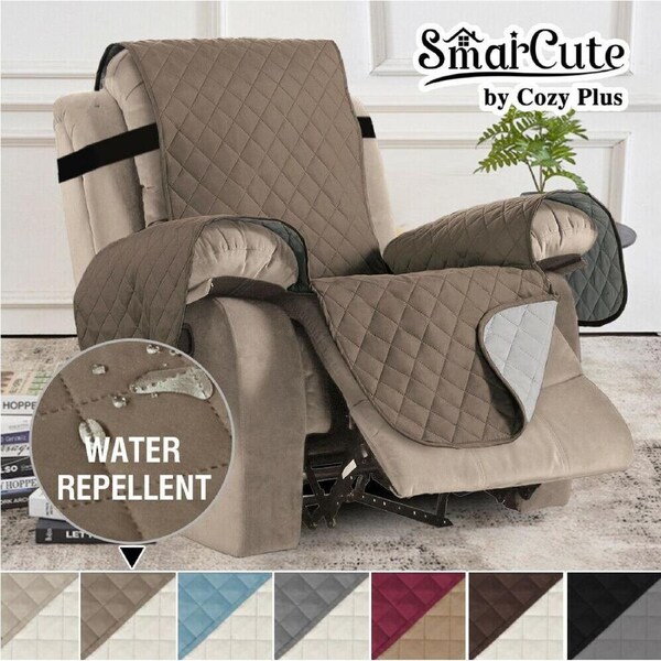 Recliner Chair Covers for Armchairs Recliner Non-Slip Furniture Recliner Covers Taupe/Beige