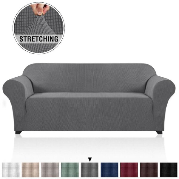 Stretch Sofa Covers Couch Covers Sofa Slip Cover Furniture Slipcovers Non Slip Grey / One Seater