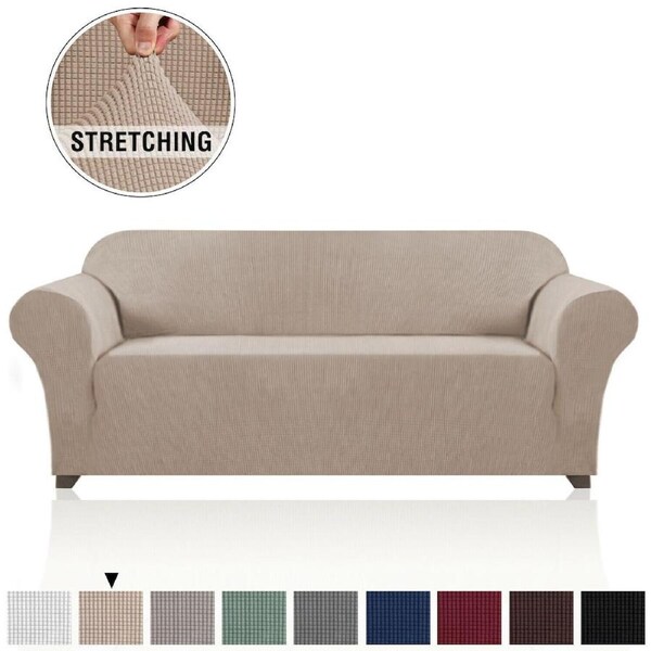Stretch Sofa Covers Couch Covers Sofa Slip Cover Furniture Slipcovers Non Slip Sand / One Seater