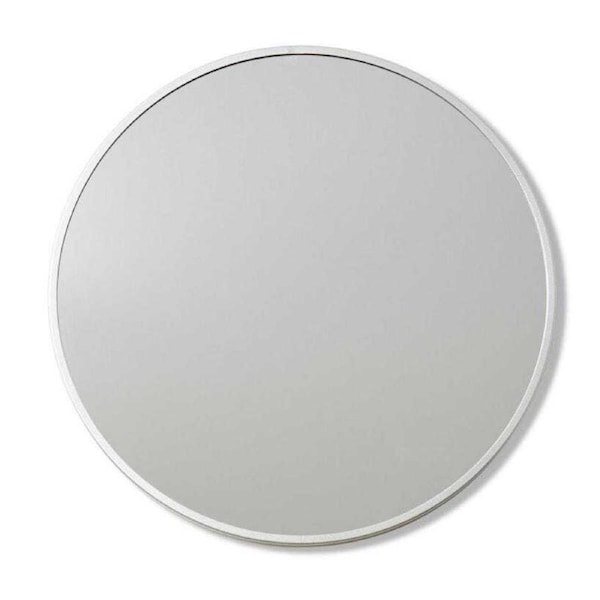 E Style Janelle 90cm Metal/Glass Wall Mirror Hanging Home Room Decor Silver