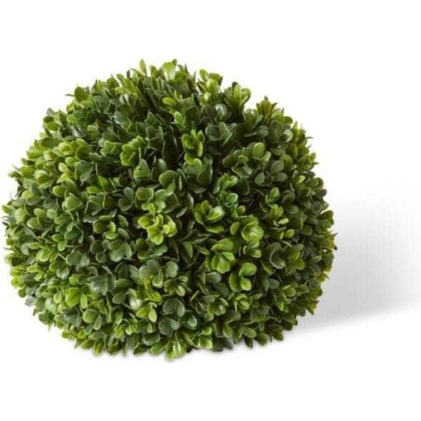E Style Artificial 24cm Plastic Topiary Boxwood Ball Outdoor Plant Green