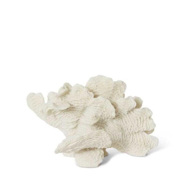 E Style 24cm Resin Coral Bubble Sculpture Decorative Figurine Ornament White