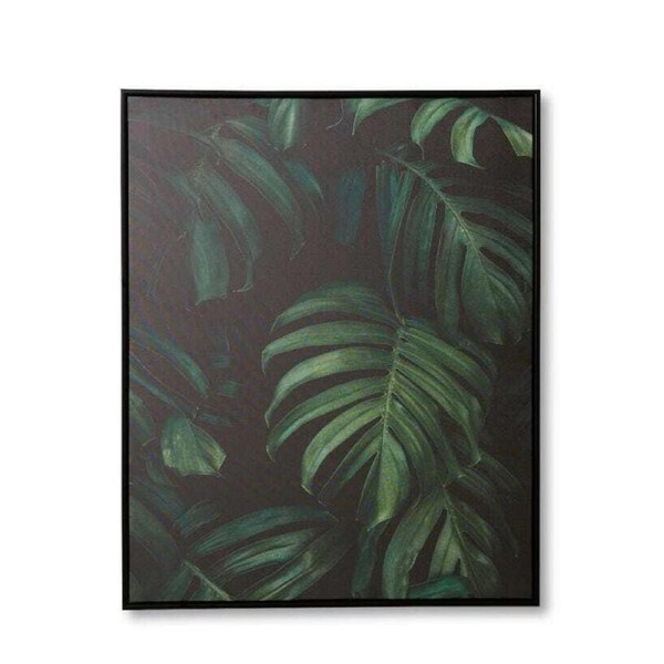 E Style 80x100cm Monstera Canvas Wall Art Hanging Decorative Painting Green