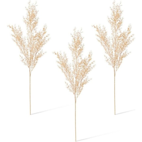 3x E Style 97cm Plastic Tea Leaf Spray Artificial Faux Home Decor Natural