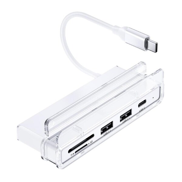 Xtrememac Type-C Hub with USB-C/USB-A/HDMI/SD Card Reader/Frame Mount iMac M1