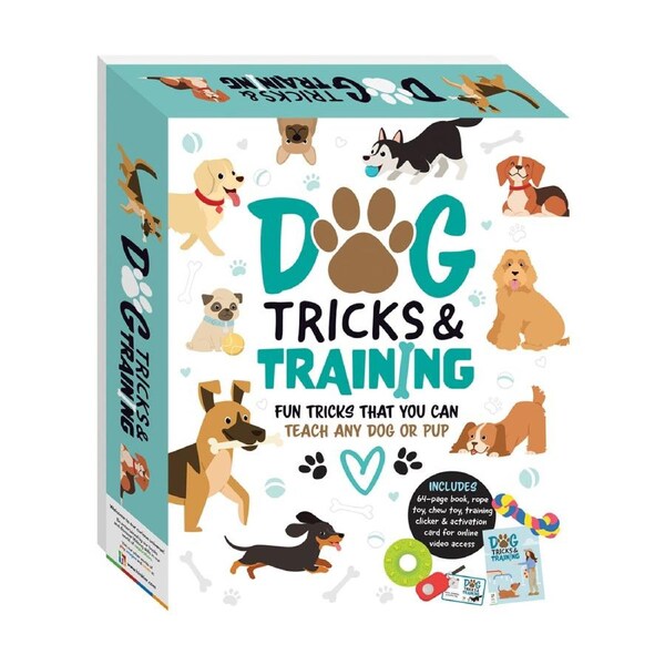 Hinkler Explore Dog Tricks and Training Pet Book And Toys Obedience Kit