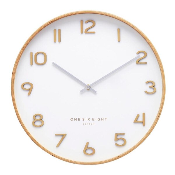 WALLACE White 41cm Silent Wall Clock