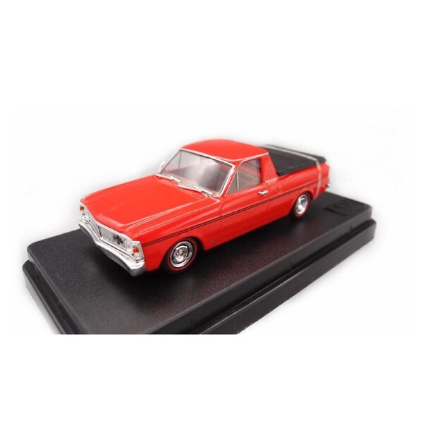 DDA 1:43 Scale Vermillion Fire 1971 XY Ford Ute Red Diecast Car Model
