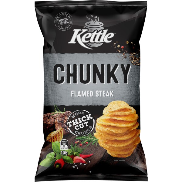 Kettle Chunky Flamed Steak 150g