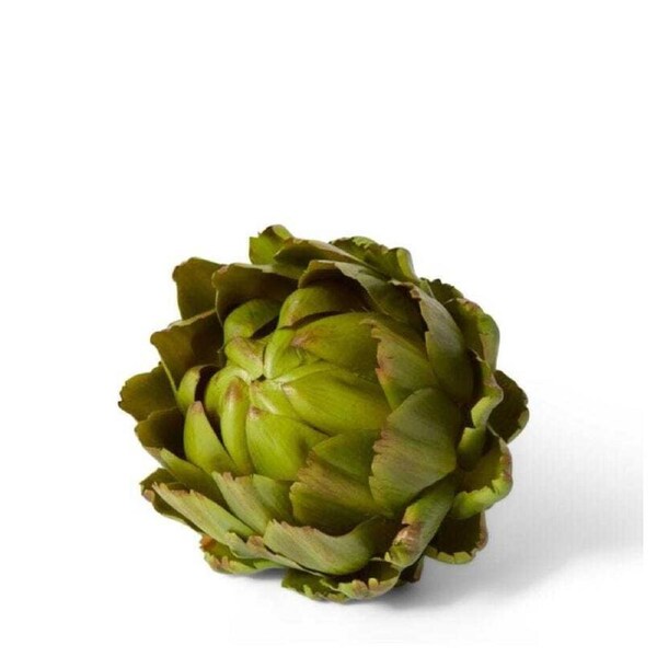 E Style 13cm Plastic Artichoke Fruit Ornament Tabletop Decor Display Green