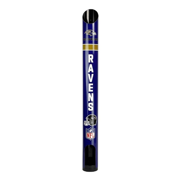 NFL Stubby Cooler Dispenser - Baltimore Ravens - Fits 8 Cooler Wall Mount