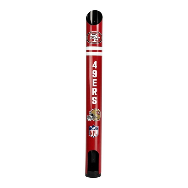 NFL Stubby Cooler Dispenser - San Francisco 49ers - Fits 8 Coolers - Wall Mount
