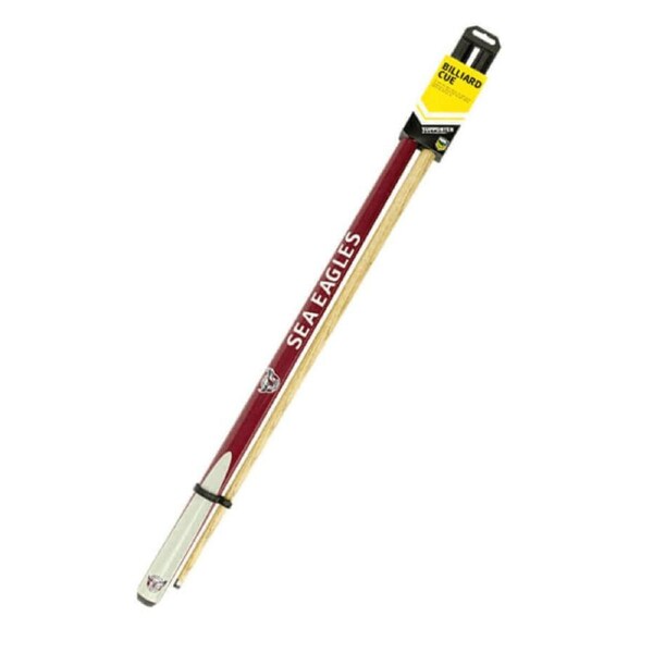 NRL Two Piece Pool Snooker Billiards Cue 57 Inch - Manly Sea Eagles