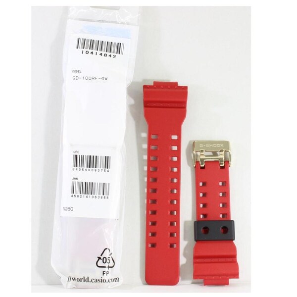 Casio G-Shock Shiny Red Genuine Replacement Strap 10414842 to suit GD-100RF-4