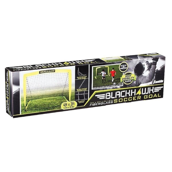 Franklin Sports Blackhawk Kids 4' x 3' Soccer Goal