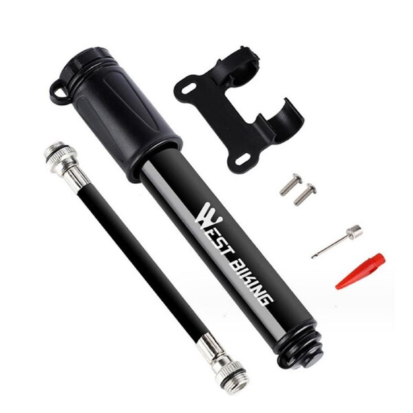 Aluminium Bike Mini Air Pump Bike Hand Ball Inflator Portable Cycling Tyre