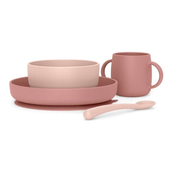 Suavinex Silicone Feeding Set - Nude
