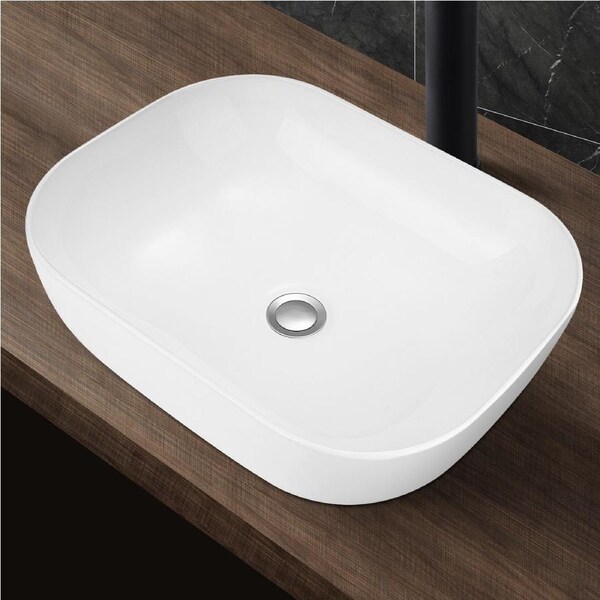 ACA Ceramic Bathroom Basin Sink Vanity Above Counter Basins White Hand Wash 46x32CM
