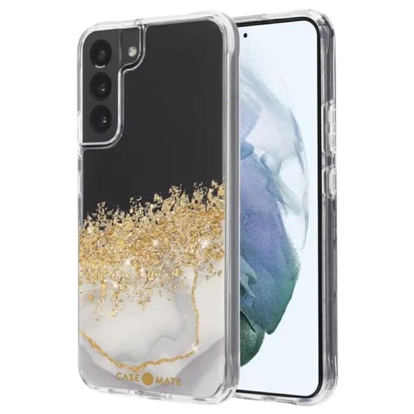 Case-Mate Karat Marble Case (Suits Galaxy S22 Plus) - White Marble